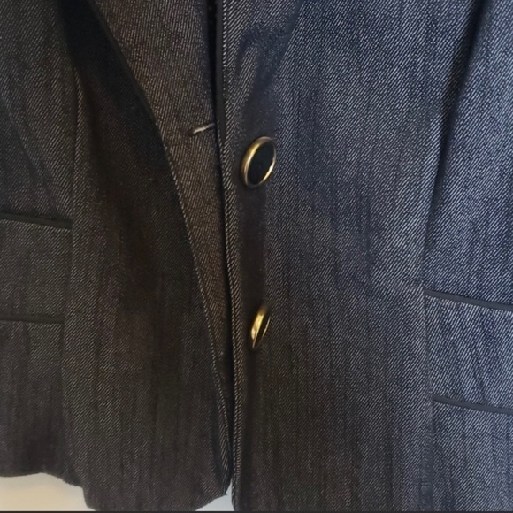 Maurices short sleeve blazer polka dot lining sz M - Picture 3 of 7